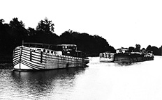 Canal Steamer and Tow