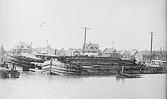 Erie Canal boat graveyard at Rochester