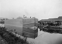 Launching of a Canal Boat