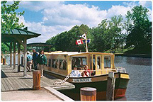 Packet boat on the Erie Canal