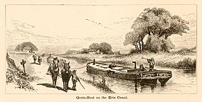 Grain boat on the Erie Canal