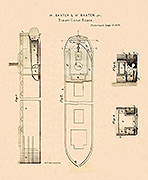 Plan of steam canal boat