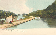 Aerial view of Lock 17 at Little Falls