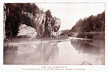View before Lock 17 construction at Little Falls, N.Y.
