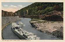 The One Mile Level, Barge Canal, Little Falls, N.Y.