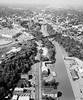 Aerial view of Lockport looking southwest