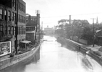 Erie Canal viewed from Allen Street