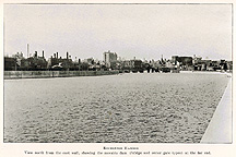 Rochester harbor, view north from the east wall