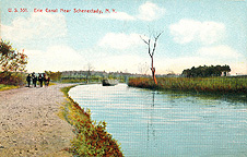 The Erie Canal and Mohawk River, Schenectady, N.Y.
