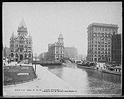 Erie Canal at Salina St., Syracuse, N.Y.