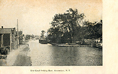 Erie Canal looking East, Amsterdam, N.Y.