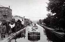 The Erie Canal in Fort Plain, N.Y.