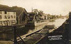 Unloading Coal from Canal Boats, Fultonville, N.Y.
