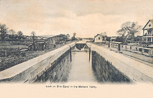 Lock on Erie Canal in the Mohawk Valley