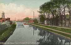 View up the Canal from George Street, Rome, N.Y.