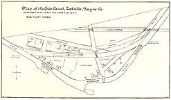 Map of the Erie Canal, Lockville, Wayne Co.