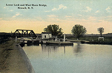 Lower Lock and West Shore Bridge, Newark, N.Y.