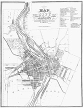 Cornell-1838 map of Rochester