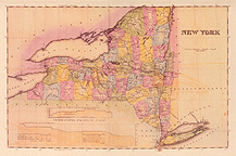 1825 map of New York State