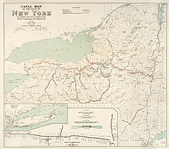 Canal Map of the State of New York