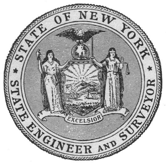 Seal - New York State Engineer and 
	Surveyor