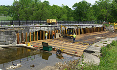 Nine Mile Creek Aqueduct restoration - Overview, May 22nd