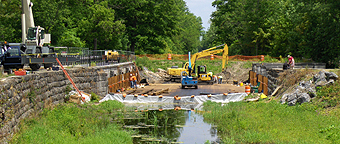 Nine Mile Creek Aqueduct restoration - Overview, June 10th