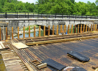 Nine Mile Creek Aqueduct restoration - View of the north side