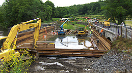 Nine Mile Creek Aqueduct restoration - Overview of the site