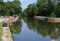 Nine Mile Creek Aqueduct restoration - Looking east