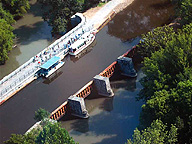 Nine Mile Creek Aqueduct restoration - Aerial view