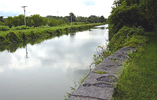 The Enlarged Erie Canal near <br />
          Chittenango Landing Canal Boat Museum