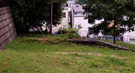 The remains of Enlarged Erie Canal Lock 12 in Cohoes