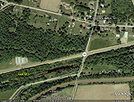 Google Earth view of Erie Canal Lock No. 54 and Lock Berlin