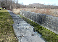 Erie Canal Lock No. 56 at Lyons - south chamber, looking west