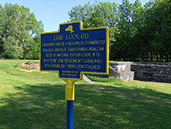 Historical marker at Enlarged Erie Canal Lock 60