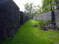 North chamber, Lock No. 60, looking west
