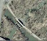 Google Earth view of the aqueduct