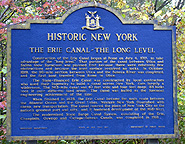 Historical Marker at the Mills Road and NY Route 46 parking area