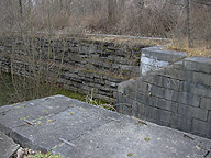 Erie Canal Lock No. 62 at Pittsford - eastern end of the north chamber
