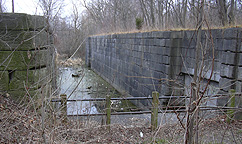 Erie Canal Lock No. 62 at Pittsford - north chamber, western end