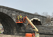 Schoharie Creek Aqueduct Stabilization work - April 20, 2023