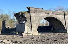 Schoharie Creek Aqueduct Stabilization work - April 25, 2023