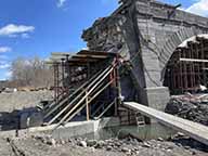 Schoharie Creek Aqueduct Stabilization work - March 30, 2023