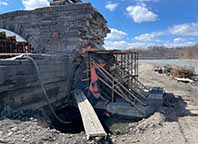 Schoharie Creek Aqueduct Stabilization work - March 30, 2023