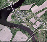 Google Earth view of the Fort Hunter area