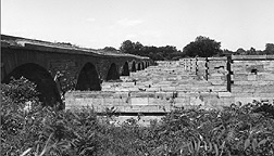 Schoharie Creek Aqueduct, looking east from the west bank of the creek