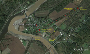 Aerial view of Fort Hunter, N.Y.