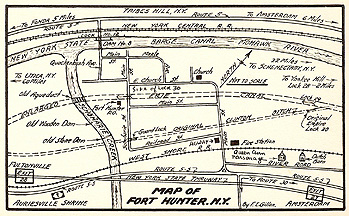 Map of Fort Hunter, N.Y.