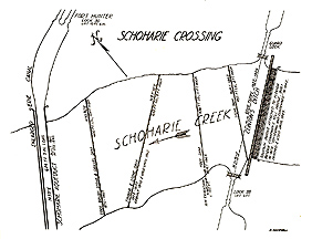 Map of dams on Schoharie Creek